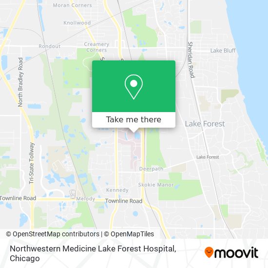 Northwestern Medicine Lake Forest Hospital map