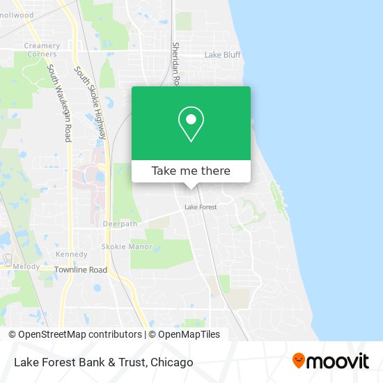 Lake Forest Bank & Trust map