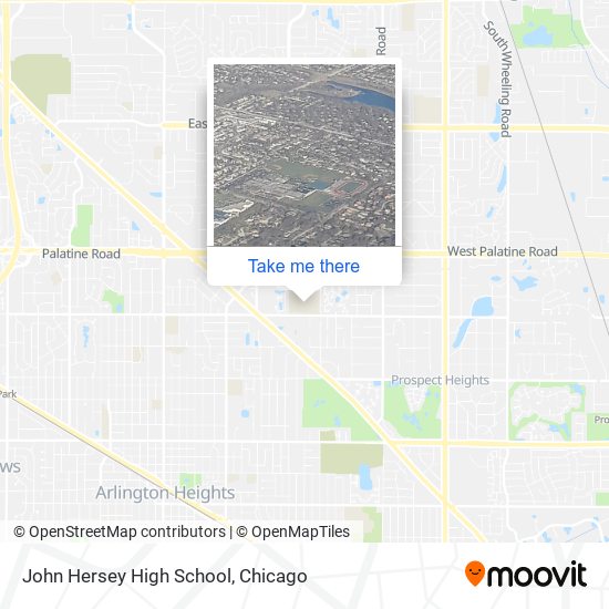 Mapa de John Hersey High School