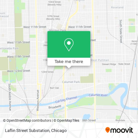 Laflin Street Substation map