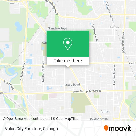 Mapa de Value City Furniture