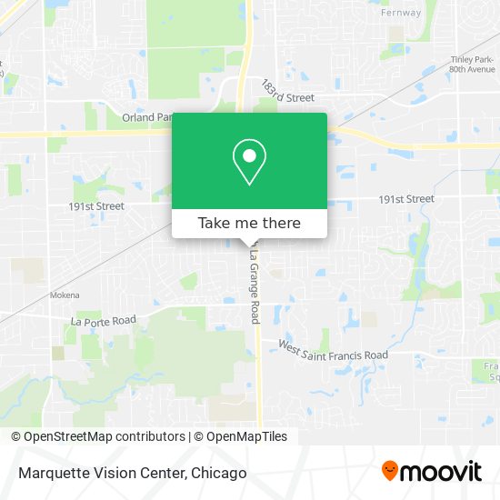 Mapa de Marquette Vision Center