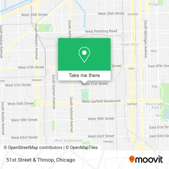 51st Street & Throop map