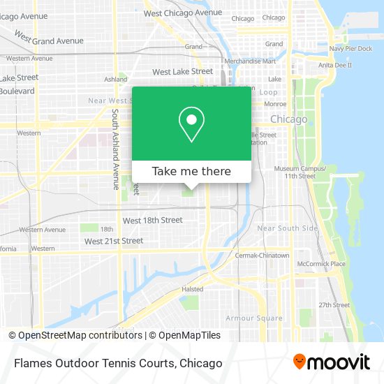 Flames Outdoor Tennis Courts map