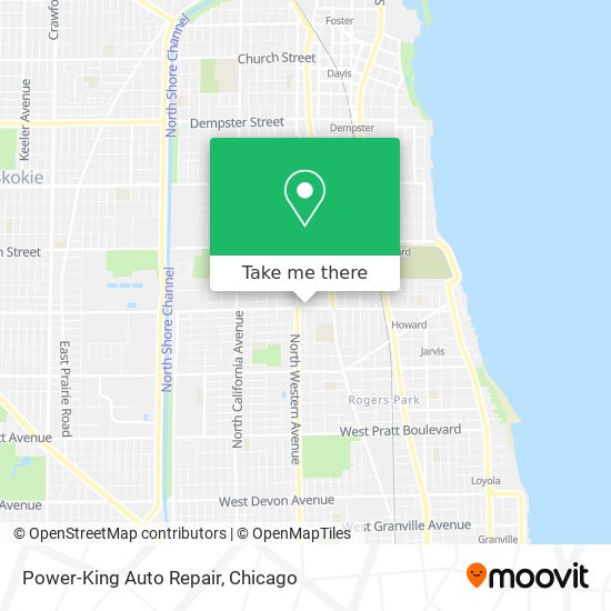 Mapa de Power-King Auto Repair