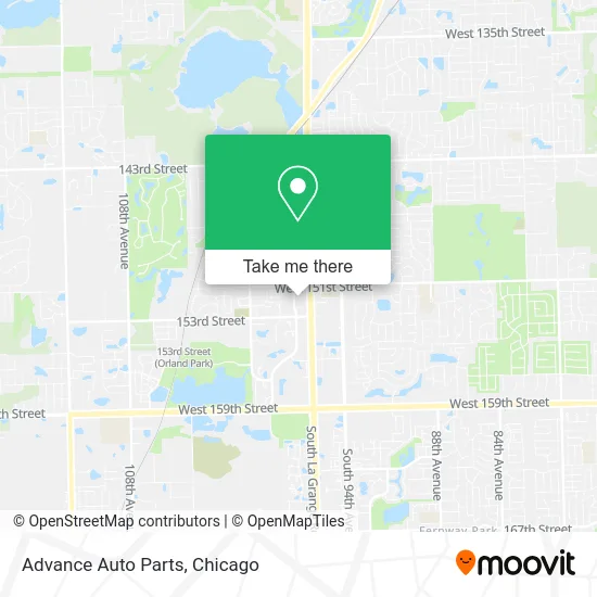 Advance Auto Parts map