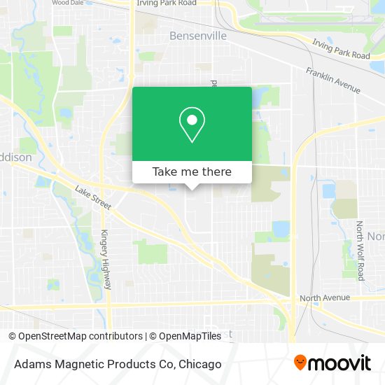 Adams Magnetic Products Co map