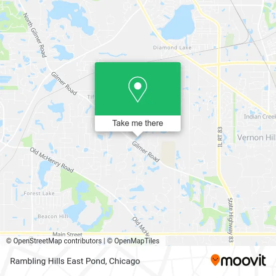 Rambling Hills East Pond map