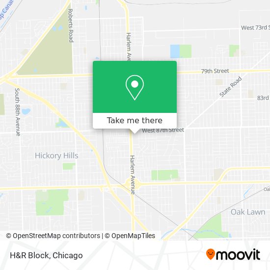 H&R Block map