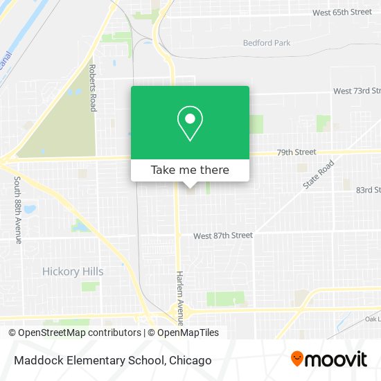 Maddock Elementary School map