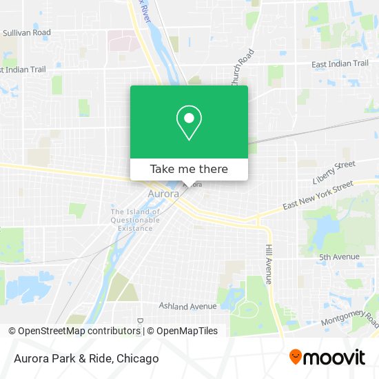 Aurora Park & Ride map