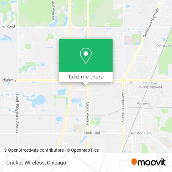 Cricket Wireless map