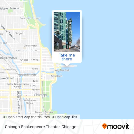 Chicago Shakespeare Theater map