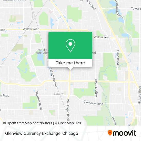 Mapa de Glenview Currency Exchange