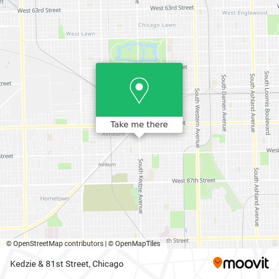 Kedzie & 81st Street map