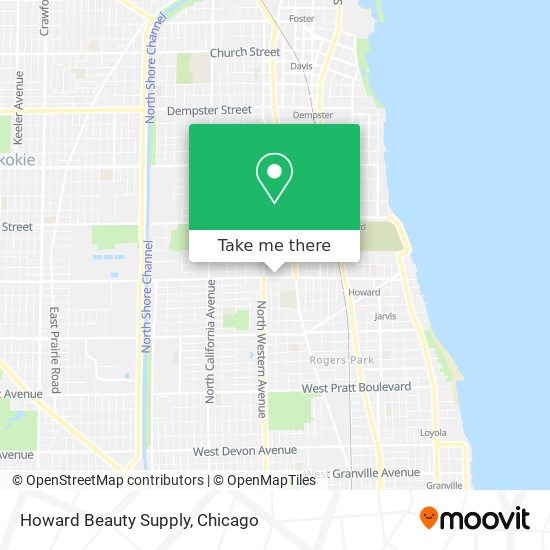 Howard Beauty Supply map