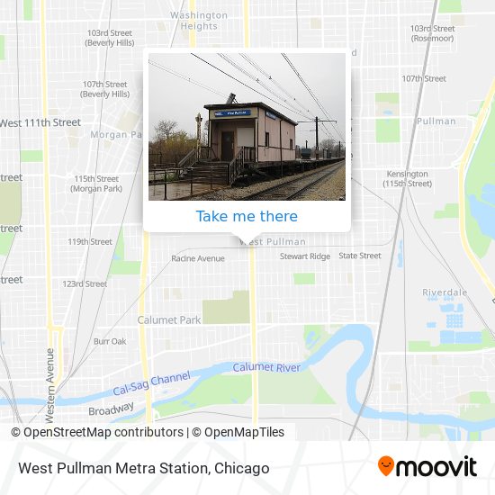 West Pullman Metra Station map