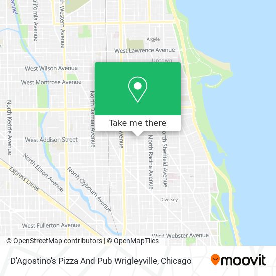 D'Agostino's Pizza And Pub Wrigleyville map