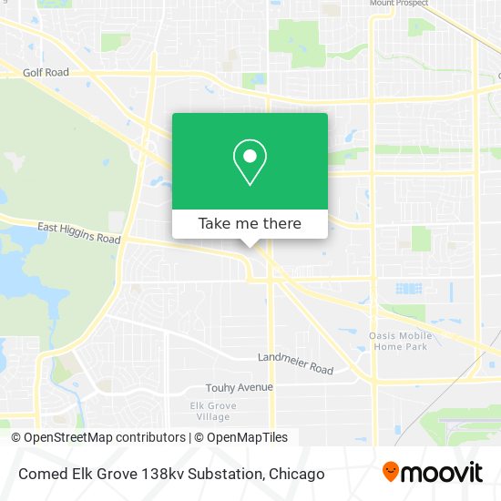 Mapa de Comed Elk Grove 138kv Substation