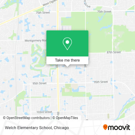 Welch Elementary School map