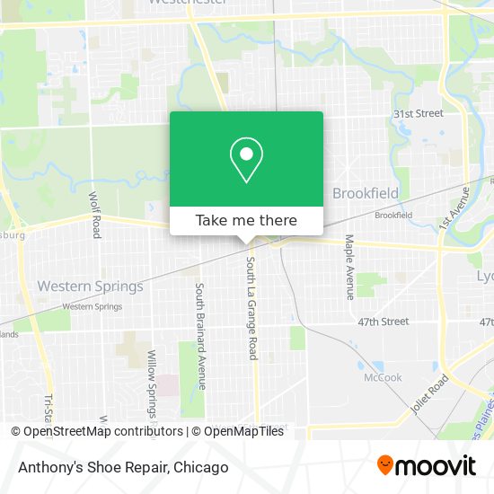 Mapa de Anthony's Shoe Repair