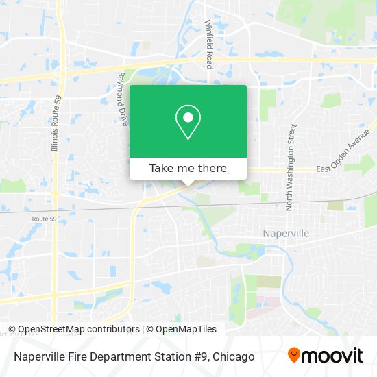 Naperville Fire Department Station #9 map