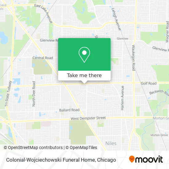 Colonial-Wojciechowski Funeral Home map
