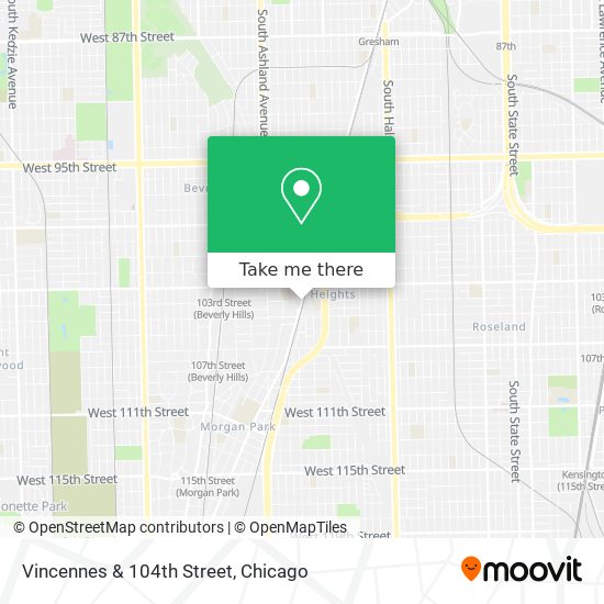 Mapa de Vincennes & 104th Street