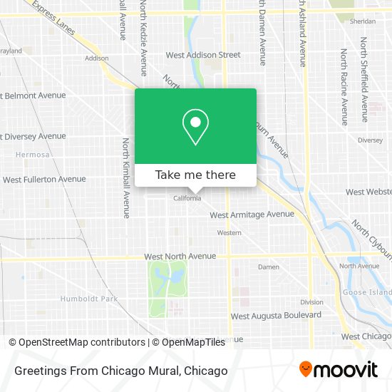 Mapa de Greetings From Chicago Mural