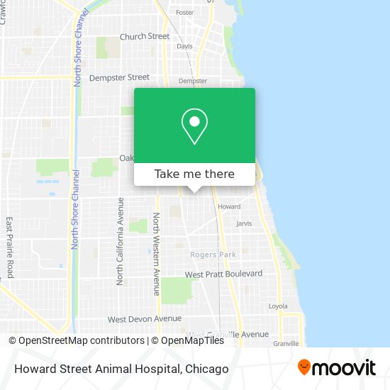 Mapa de Howard Street Animal Hospital