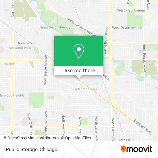 Public Storage map