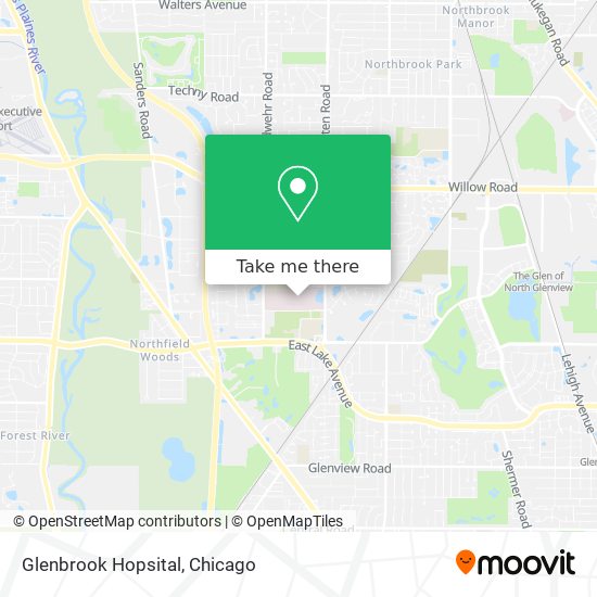 Glenbrook Hopsital map