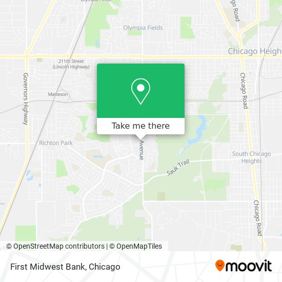 First Midwest Bank map