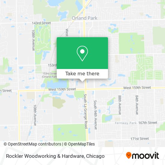 Rockler Woodworking & Hardware map