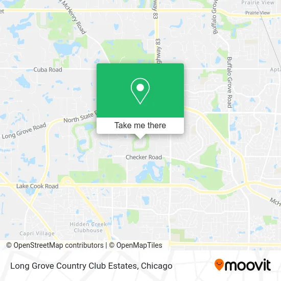 Long Grove Country Club Estates map
