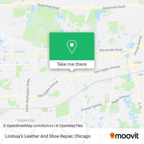 Lindsay's Leather And Shoe Repair map