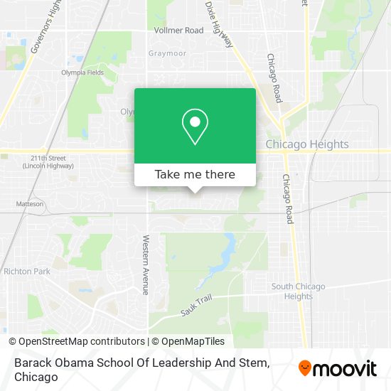 Mapa de Barack Obama School Of Leadership And Stem