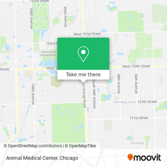 Animal Medical Center map