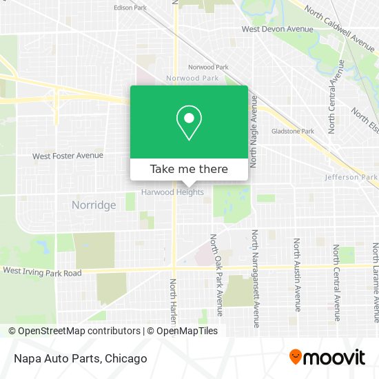 Mapa de Napa Auto Parts