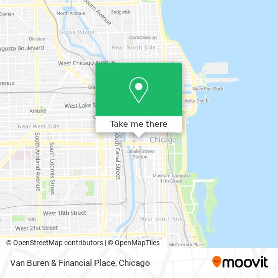 Van Buren & Financial Place map