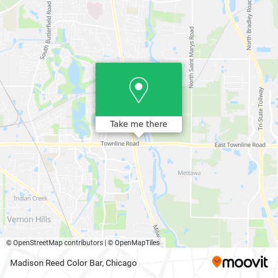 Mapa de Madison Reed Color Bar