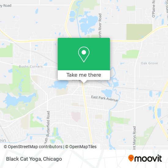 Black Cat Yoga map