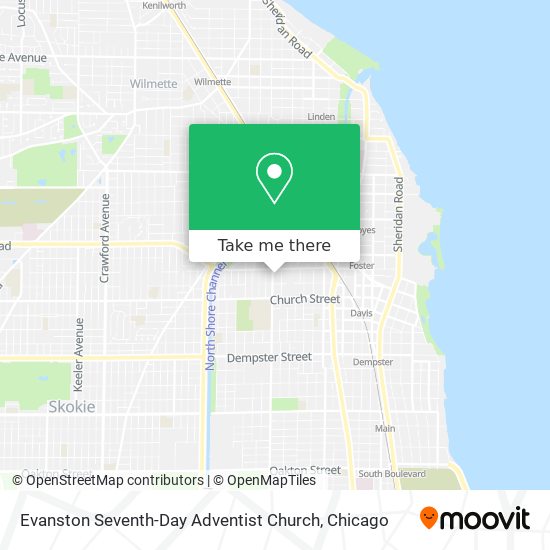 Mapa de Evanston Seventh-Day Adventist Church