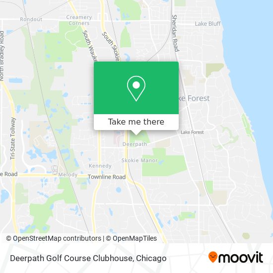 Deerpath Golf Course Clubhouse map