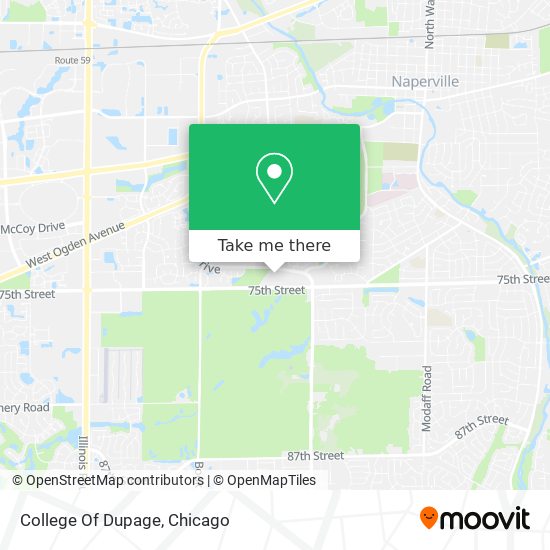 College Of Dupage map