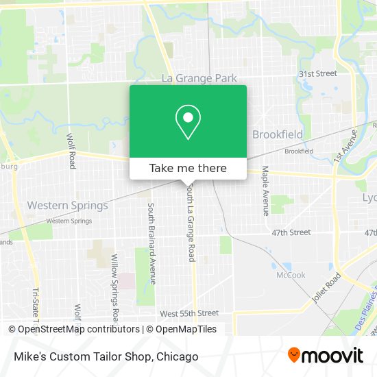 Mike's Custom Tailor Shop map
