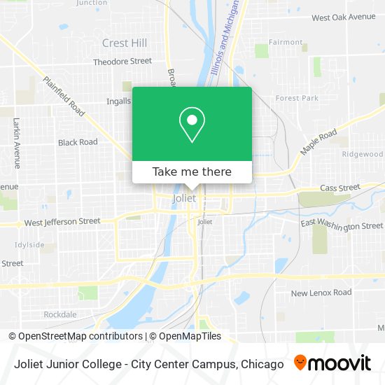 Mapa de Joliet Junior College - City Center Campus