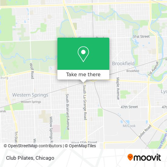 Club Pilates map