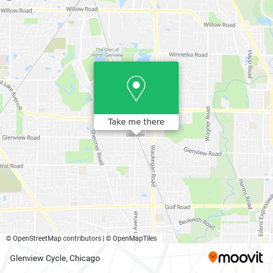 Glenview Cycle map