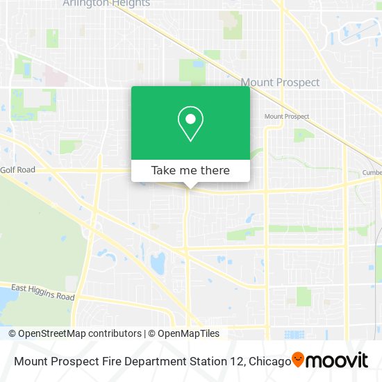 Mount Prospect Fire Department Station 12 map